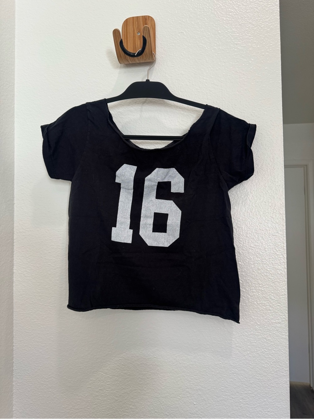 Brandy Melville black off the shoulder tee. Size: S